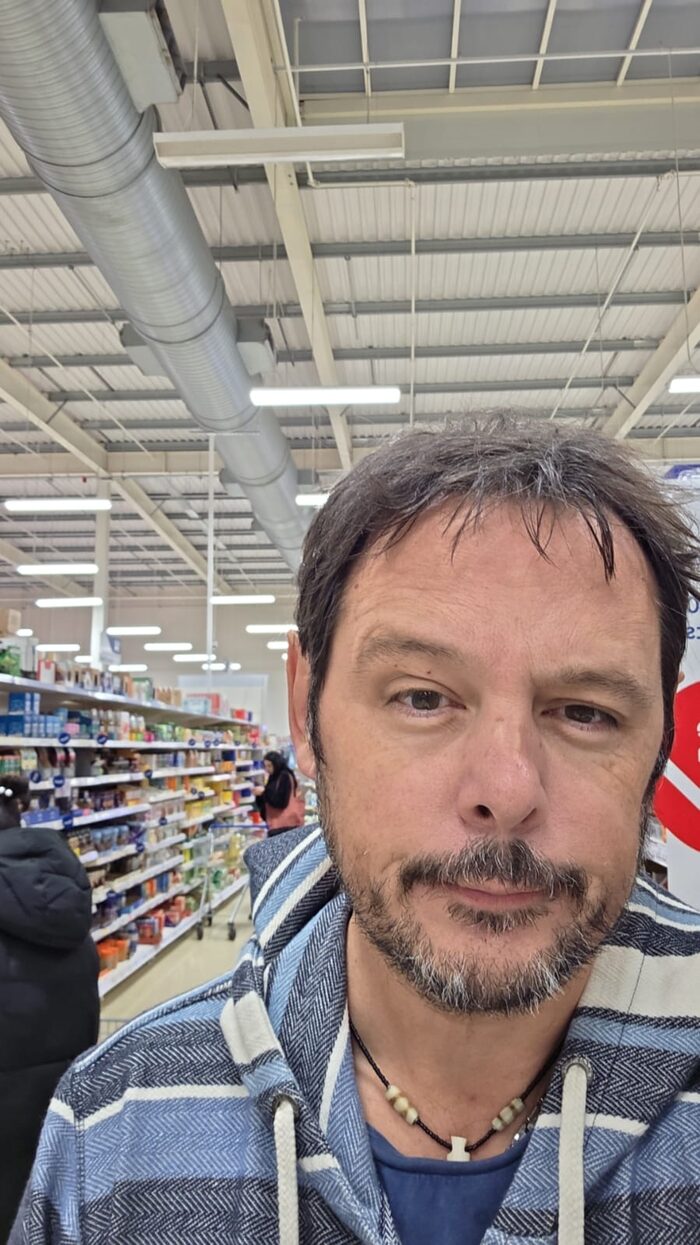 Tom in a supermarket